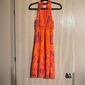Flora Bea NYC Women’s XS Orange and Pink Floral Dress
